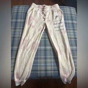 David Bowie Ziggy Stardust Tie Dye Joggers Sweatpants Size Medium Mick Rock